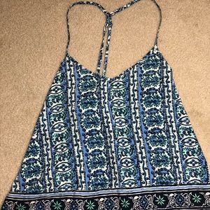 Blue hollister top
